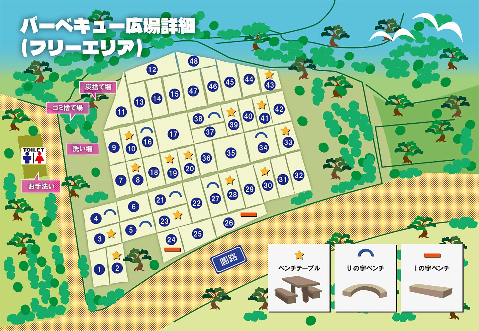 バーベキュー広場詳細